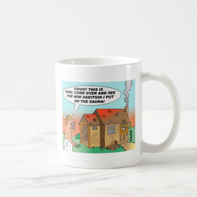 CANECA DOS DESENHOS ANIMADOS DA SAUNA DE TOIVO & (Direita)