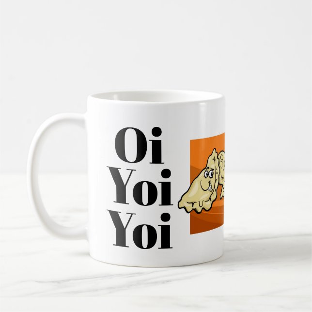 Caneca dos desenhos animados de Oi Yoi Yoi (Esquerda)