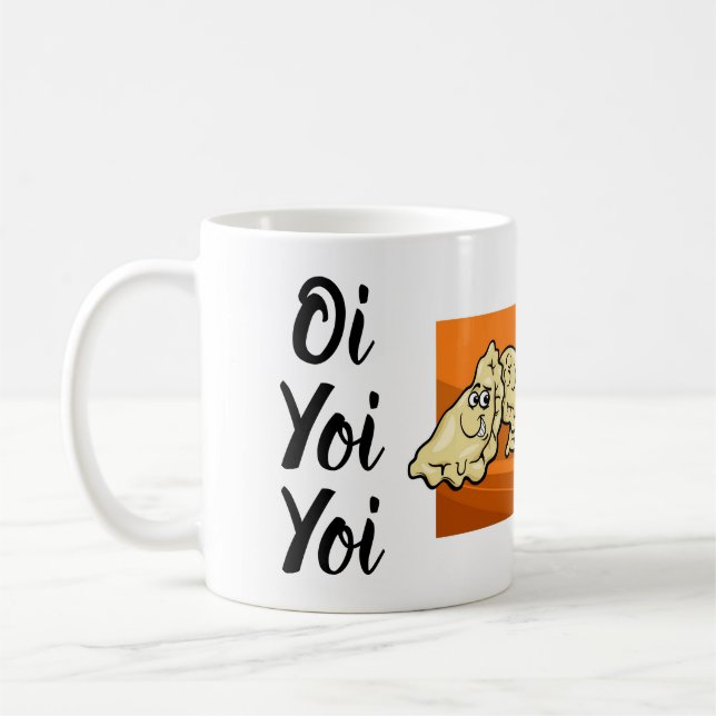 Caneca dos desenhos animados de Oi Yoi Yoi (Esquerda)