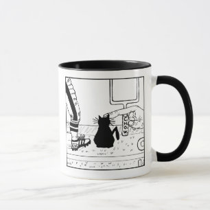 Caneca dos desenhos animados do futebol dos