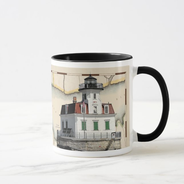 Caneca dos faróis de Rondout & de Esopus (Direita)