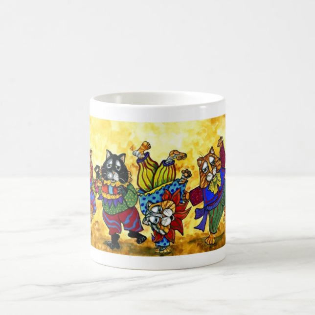 Caneca dos gatos da dança (Centro)