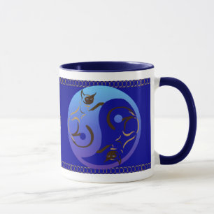 Caneca dos gatos Siamese de Yin Yang
