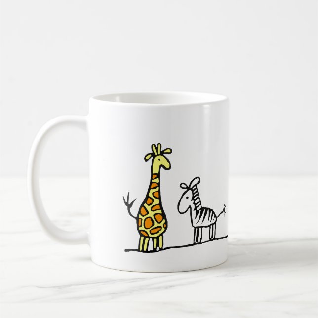 Caneca dos girafas e das zebras (Esquerda)