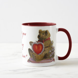 Caneca dos namorados do urso de ursinho