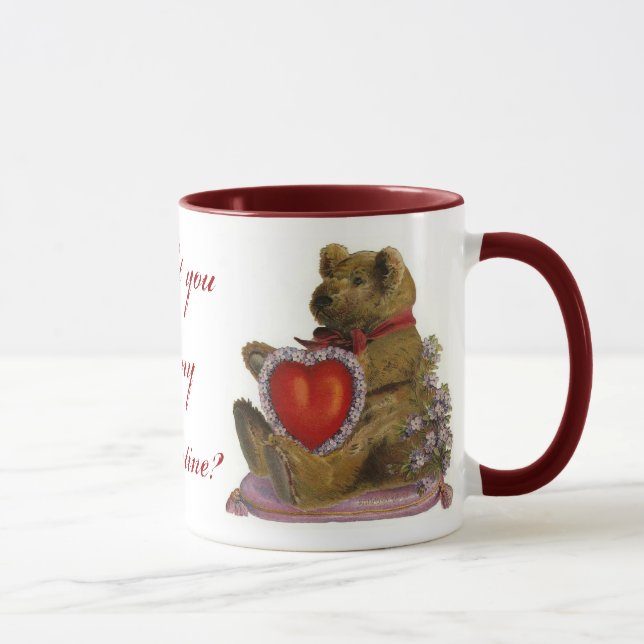 Caneca dos namorados do urso de ursinho (Direita)