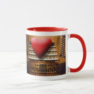 Caneca dos organistas do coração e das solas