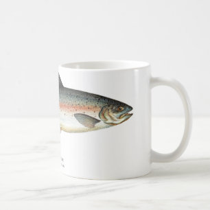 Caneca dos peixes da truta de arco-íris