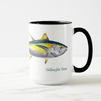 Caneca dos peixes de atum do atum amarelo