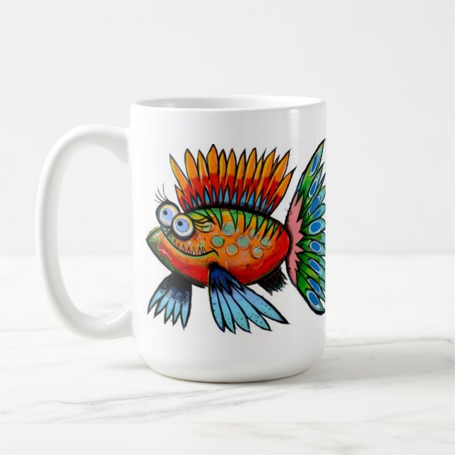 Caneca dos peixes mim pelo artista John Donato (Esquerda)