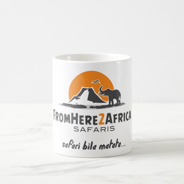 Caneca dos safaris de FromHere2Africa (Centro)