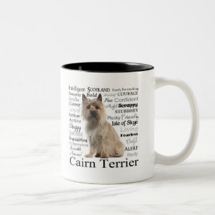 Caneca dos traços de Terrier de monte de pedras
