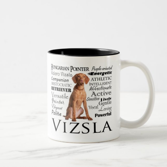 Caneca dos traços de Vizsla (Direita)
