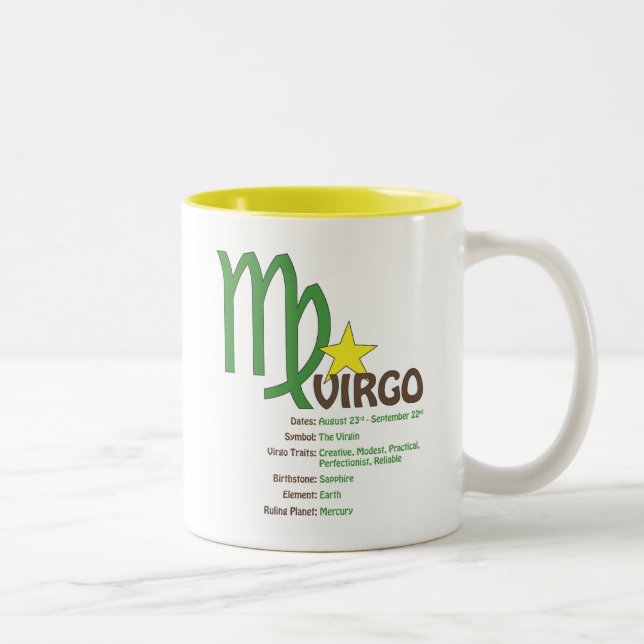 Caneca dos traços do Virgo (Direita)