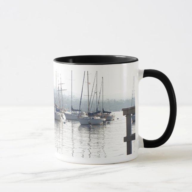 Caneca dos veleiros do alvorecer (Direita)