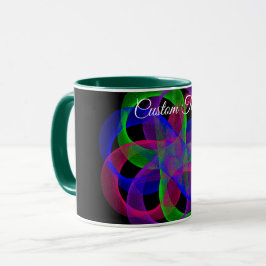 Caneca Double Loop Mesh Geometric Coffee Mug