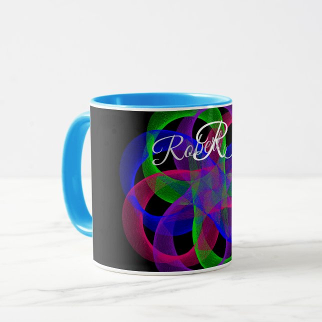Caneca Double Loop Mesh Geometric Coffee Mug (Frente Esquerda)