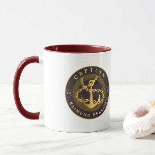 Caneca Dourada Âncora