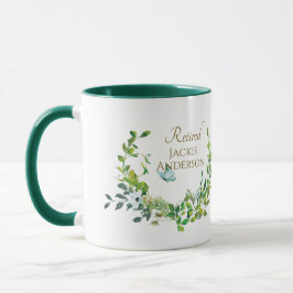Caneca Dourada Botânica de Mug de Reforma Personalizada