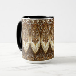 Caneca Dourada Ornamentada