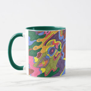 Caneca "Dourado" Abstrato Art