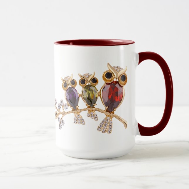 Caneca Dourado das jóias & dos diamantes das (Direita)