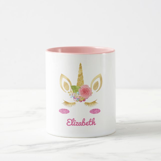 Caneca Dourado Unicórnio (Centro)