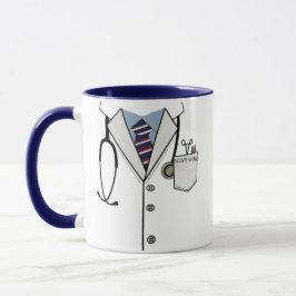 Caneca Doutor e Enfermeira Mug - Casaco de Medicina de No