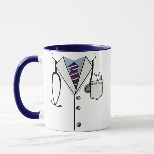 Caneca Doutor e Enfermeira Mug - Casaco de Medicina de No (Esquerda)