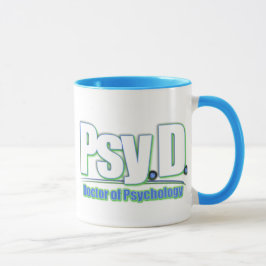 Caneca DOUTOR PSICOLOGIA de PsyD LOGO2