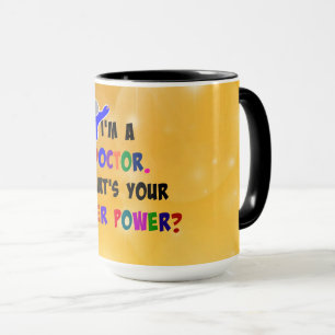 Caneca Doutor Superherói, humor,