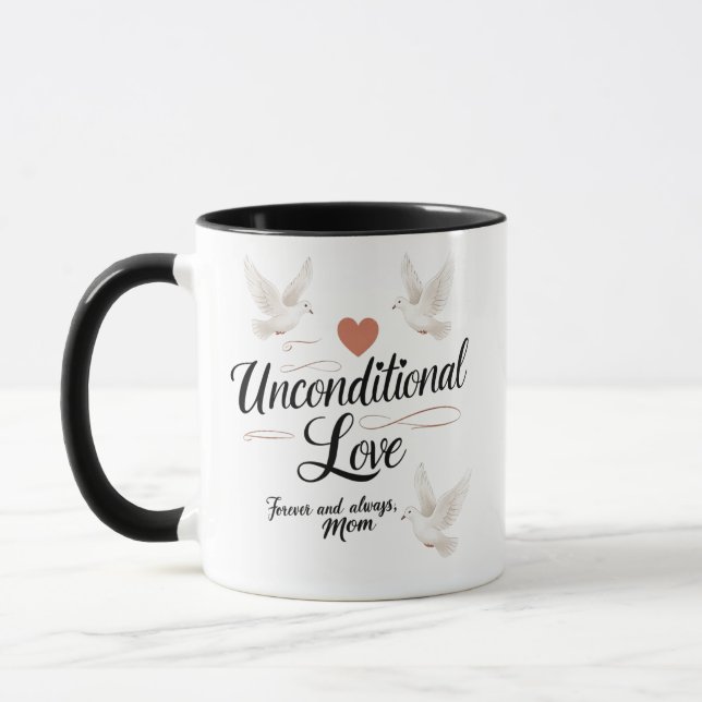 Caneca Dove Mamãe Mug - Amor Incondicional (Esquerda)