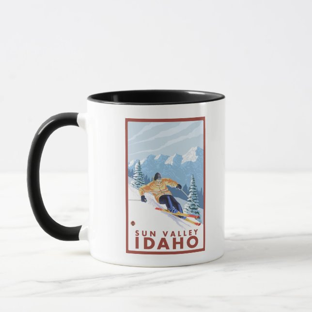 Caneca Downhill Snow Skier - Sun Valley, Idaho (Esquerda)