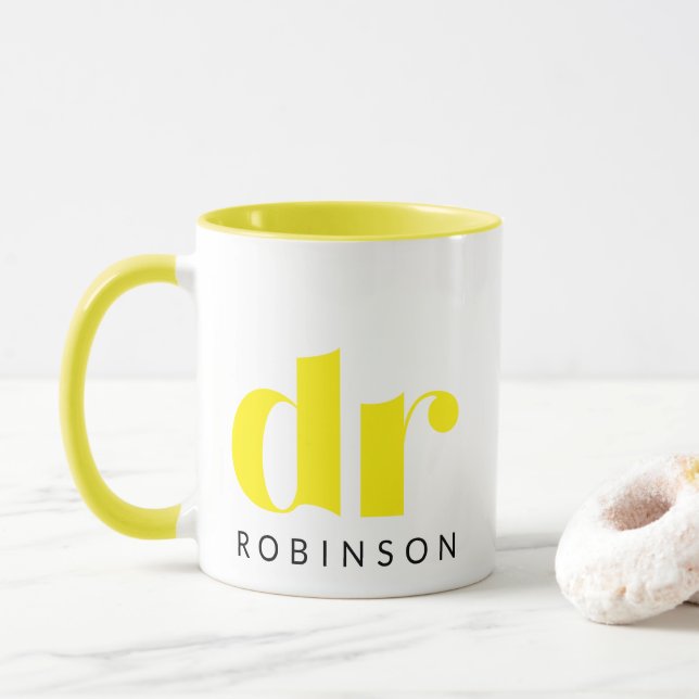 Caneca dr [Nome personalizado] (Com Donut)