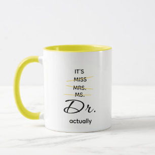 Caneca Dr. Realmente Amarelo