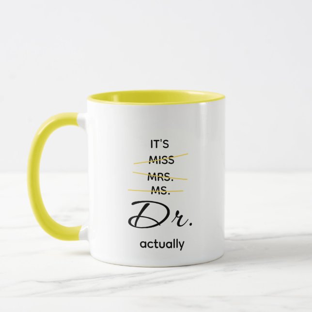 Caneca Dr. Realmente Amarelo (Esquerda)