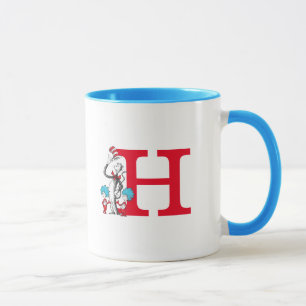 Caneca Dr. Seuss Cat no Chapéu, Coisa Um Monograma H