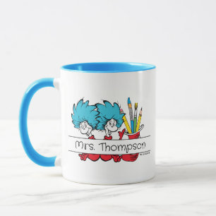 Caneca Dr. Seuss Coisa Um Coisa Dois Nome do Professor