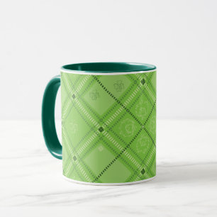 Caneca Dr. Seuss   Dia de São Patrício Xadrez
