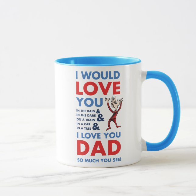 Caneca Dr. Seuss | Eu Amo Você Papai Tanto Como Você Vê (Direita)