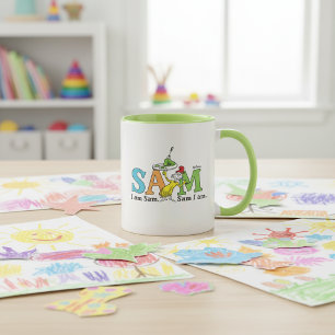 Caneca Dr. Seuss   Eu sou Sam. Sam eu sou.