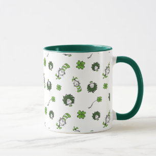 Caneca Dr. Seuss Gato no Chapéu de Trevo