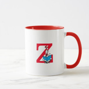 Caneca Dr. Seuss Gato no Chapéu - Monograma de Leitura Z