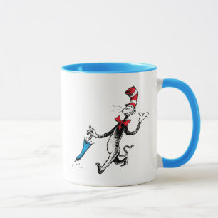 Caneca Dr. Seuss Gato no Chapéu Passeio de Guarda-chuva
