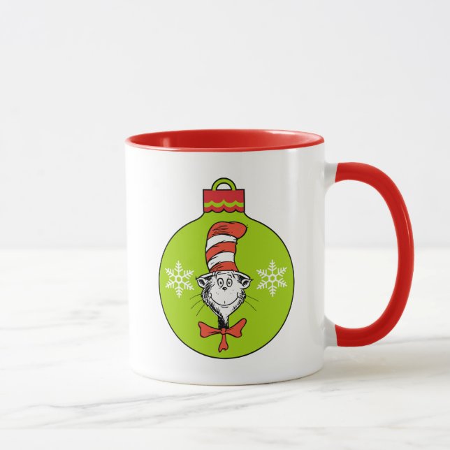 Caneca Dr. Seuss | Grinch | Gato no Chapéu Enfeite (Direita)