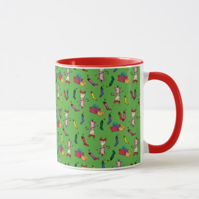 Caneca Dr. Seuss | Grpolegadas | Padrão Cindy-Lou Quem (Direita)