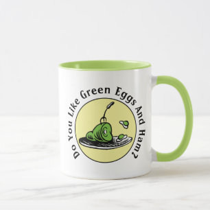 Caneca Dr. Seuss  Ícone Ovos Verdes e Ham