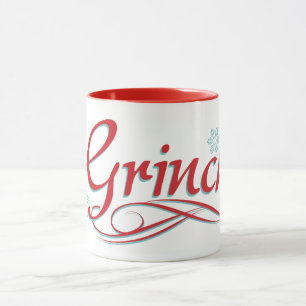 Caneca Dr. Seuss   O Grcript - Vermelho e Azul