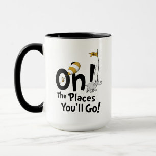 Caneca Dr. Seuss   Oh, Os Lugares Que Você Irá! Retro