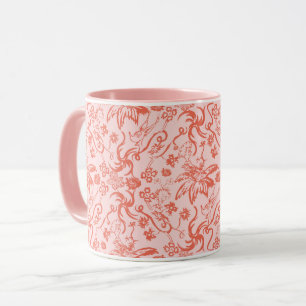 Caneca Dr. Seuss   Padrão de Dia de as mães Floral